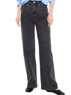 Old Navy - Sky-Hi Wide Leg Extra High Rise Jeans -Women's Jeans - Black Size 8